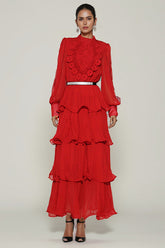 Antheaa Chiffon A-Line Maxi Dress | Dress In Beauty